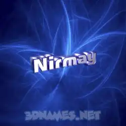 nirmay in Plasma style - 3D name wallpaper