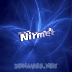 nirmet in Plasma style - 3D name wallpaper