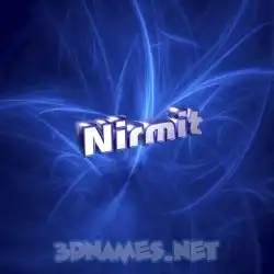 nirmit in Plasma style - 3D name wallpaper