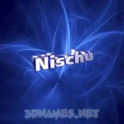 nischu in Plasma style - 3D name wallpaper