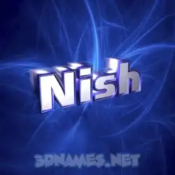 nish in Plasma style - 3D name wallpaper