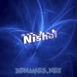nishal in Plasma style - 3D name wallpaper