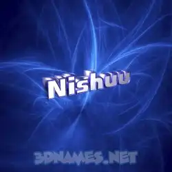nishuu in Plasma style - 3D name wallpaper