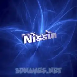 nissin in Plasma style - 3D name wallpaper