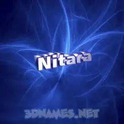nitara in Plasma style - 3D name wallpaper