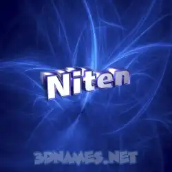niten in Plasma style - 3D name wallpaper