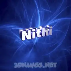 nithi in Plasma style - 3D name wallpaper