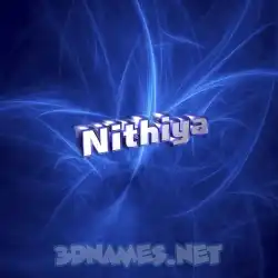 nithiya in Plasma style - 3D name wallpaper