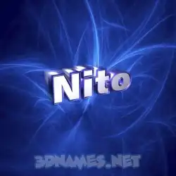 nito in Plasma style - 3D name wallpaper
