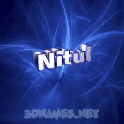 nitul in Plasma style - 3D name wallpaper