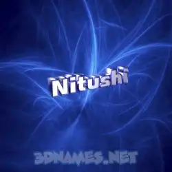 nitushi in Plasma style - 3D name wallpaper