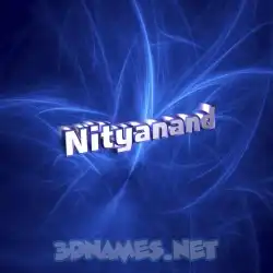 nityanand in Plasma style - 3D name wallpaper