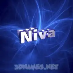 niva in Plasma style - 3D name wallpaper