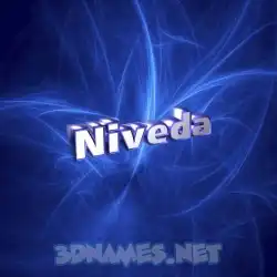 niveda in Plasma style - 3D name wallpaper