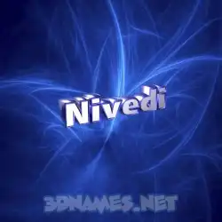 nivedi in Plasma style - 3D name wallpaper