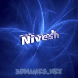 nivesh in Plasma style - 3D name wallpaper