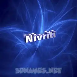 nivriti in Plasma style - 3D name wallpaper