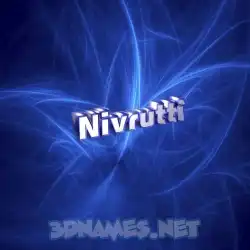 nivrutti in Plasma style - 3D name wallpaper
