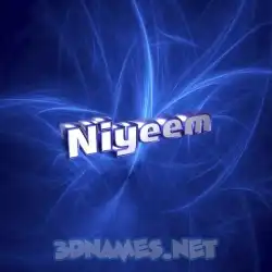 niyeem in Plasma style - 3D name wallpaper