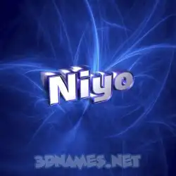 niyo in Plasma style - 3D name wallpaper