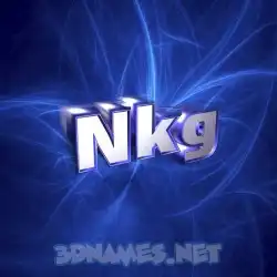 nkg in Plasma style - 3D name wallpaper