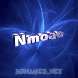 nmoao in Plasma style - 3D name wallpaper