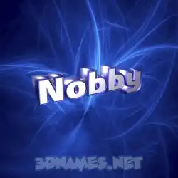 nobby in Plasma style - 3D name wallpaper