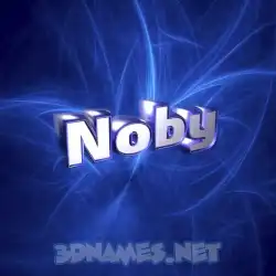 noby in Plasma style - 3D name wallpaper