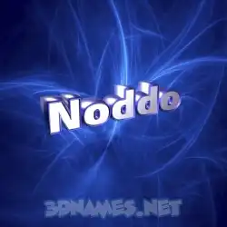 noddo in Plasma style - 3D name wallpaper