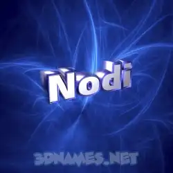 nodi in Plasma style - 3D name wallpaper