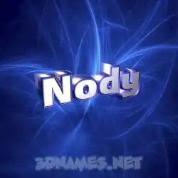 nody in Plasma style - 3D name wallpaper