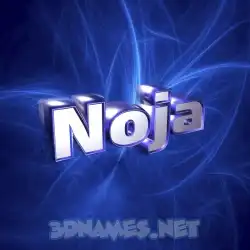 noja in Plasma style - 3D name wallpaper