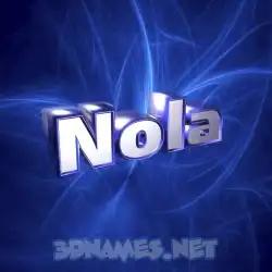 nola in Plasma style - 3D name wallpaper