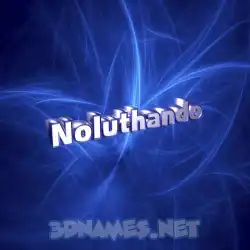 noluthando in Plasma style - 3D name wallpaper