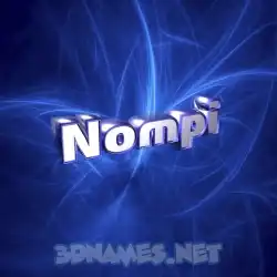 nompi in Plasma style - 3D name wallpaper