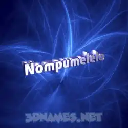 nompumelelo in Plasma style - 3D name wallpaper