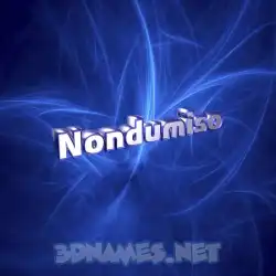nondumiso in Plasma style - 3D name wallpaper