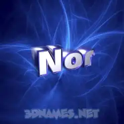 nor in Plasma style - 3D name wallpaper