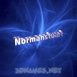 normanstuart in Plasma style - 3D name wallpaper