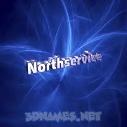 northservice in Plasma style - 3D name wallpaper