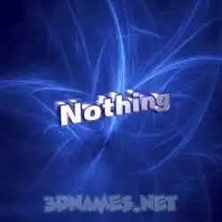 nothing in Plasma style - 3D name wallpaper