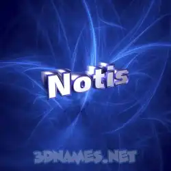 notis in Plasma style - 3D name wallpaper