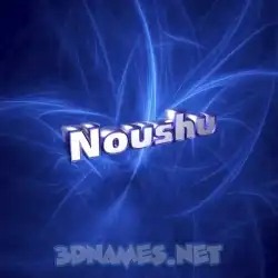 noushu in Plasma style - 3D name wallpaper