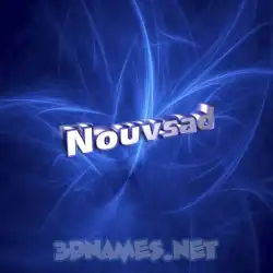 nouvsad in Plasma style - 3D name wallpaper
