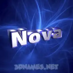nova in Plasma style - 3D name wallpaper