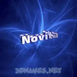 novita in Plasma style - 3D name wallpaper