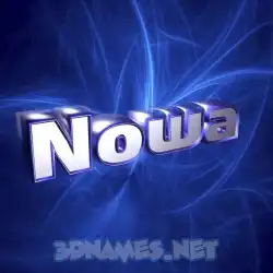 nowa in Plasma style - 3D name wallpaper