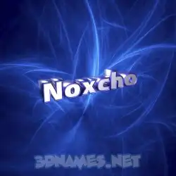 noxcho in Plasma style - 3D name wallpaper