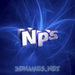 nps in Plasma style - 3D name wallpaper