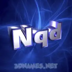 nqd in Plasma style - 3D name wallpaper